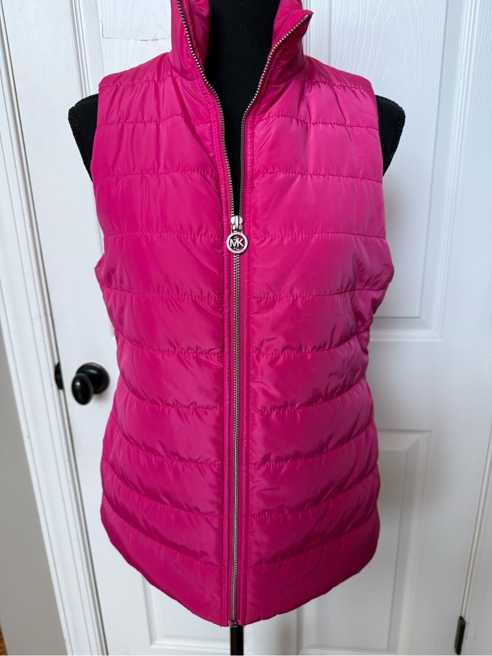 Michael Kors Hot Pink Quilted Puffer Vest